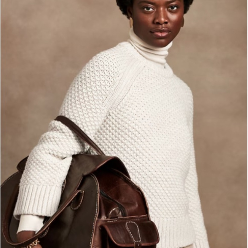 White Merino Wool Sweater
